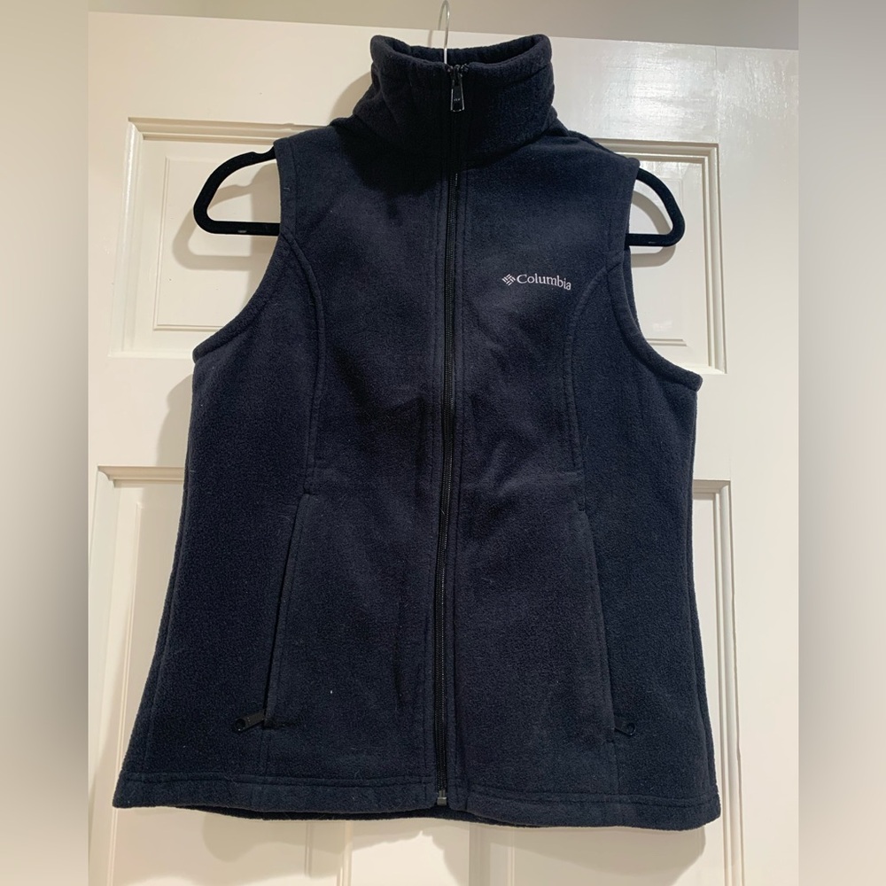 Black Columbia Fleece Vest size Small